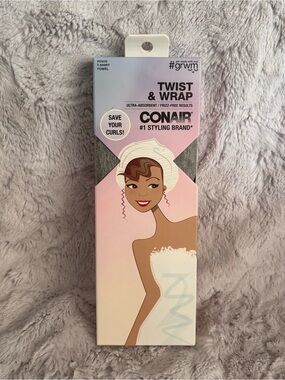 Conair Gray Twist & Wrap Towel *NEW*